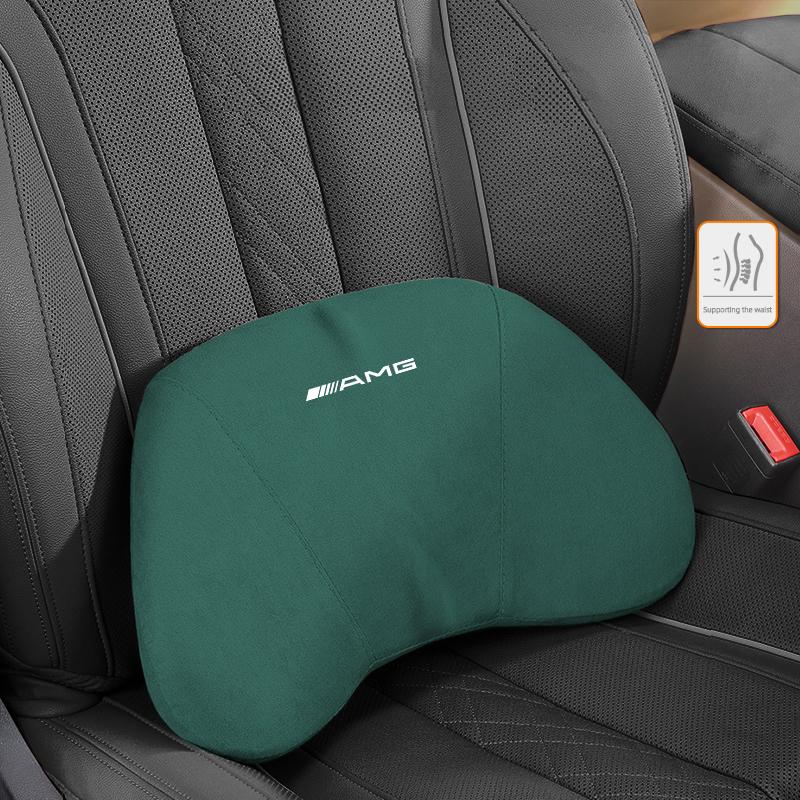 Car Headrest Neck Support Seat Lumbar Cushion Breathable Soft Neck Pillow Auto Accessories For Mercedes Benz AMG A B C E G CLA