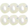 OWLKELA 6 Rolls Transparent Tape Refills, Clear Tape, All-Purpose Transparent Glossy Tape for Office, Home, School