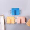 Mobile Phone Holder Wall Mounted Organizer Storage Box Control Plug Wall Stands Charging Stand for Mobile Phone