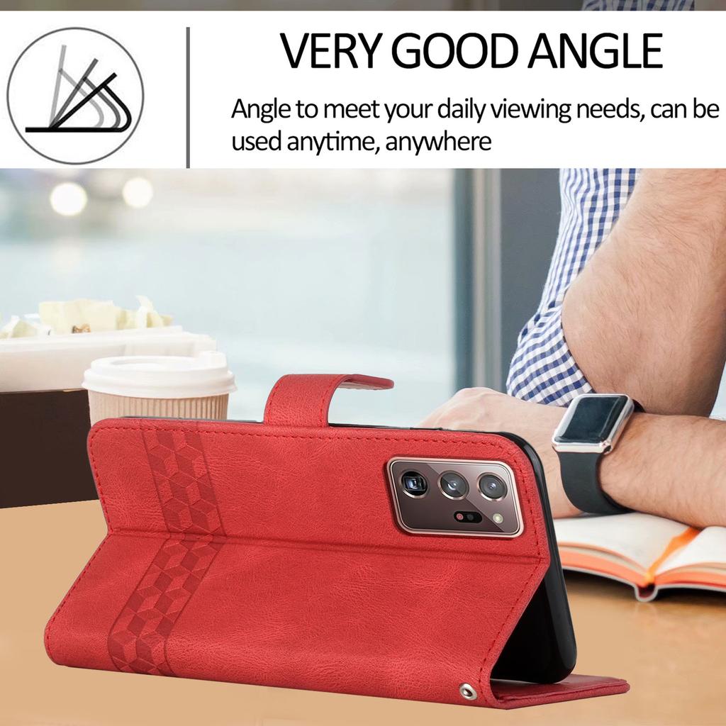 Straight Line Diamond Knurling PU Leather Wallet Card Bag Phone Case For Samsung Series.Galaxy S Series,Note Series,A Series,J Series,M Series...