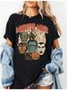 Мужская и женская винтажная футболка Monster Mash Classic Horror Monsters Хэллоуин, унисекс, 100% хлопок, мягкая, для всех сезонов, повседневная, уличная