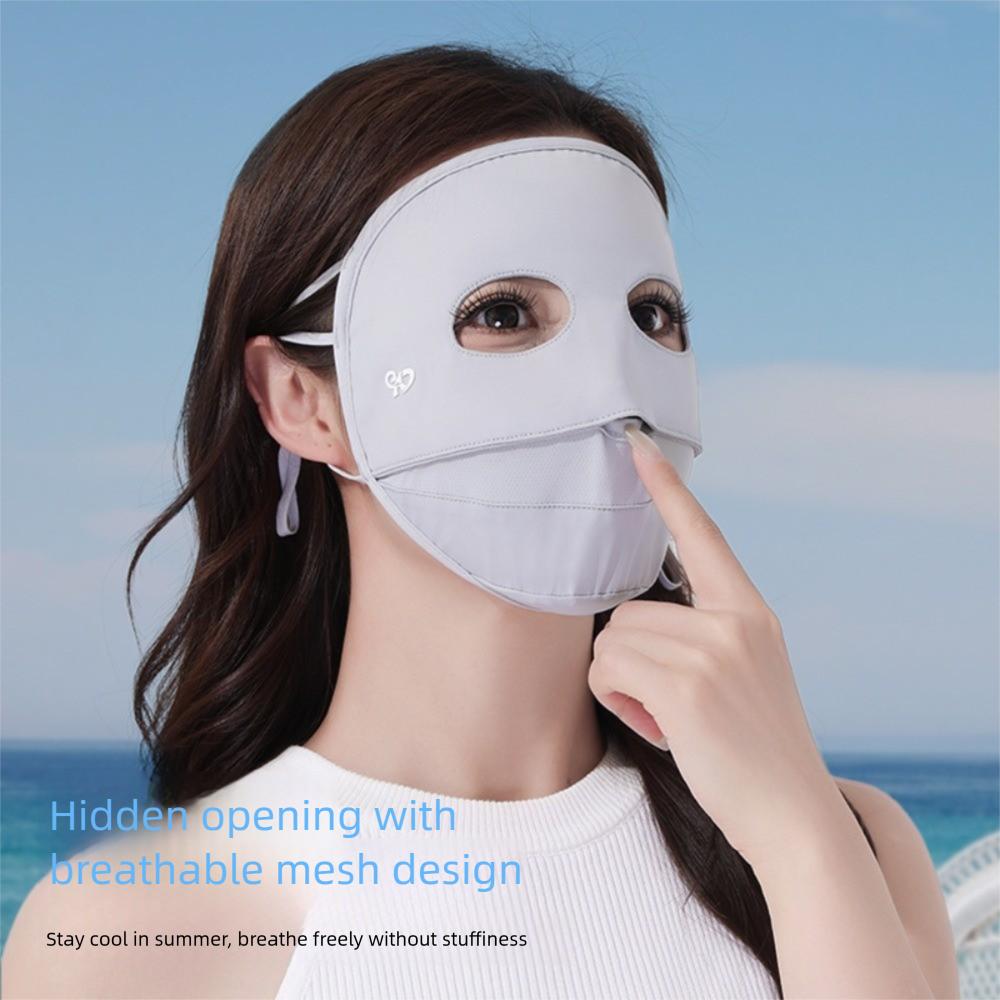 Elastic Ice Silk Mask Breathable Sunscreen Mask Fashion Full Face Mask Women