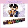 Винтажные серьги Dragon Ball Goku Black в стиле аниме с агатовой инкрустацией. Не требуют прокола!