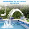 Swimming Pool Waterfall Fountain Kit PVC Feature Spray Water Pools Easy Install Adjustable Swimming Sprinklers Pool Accessories