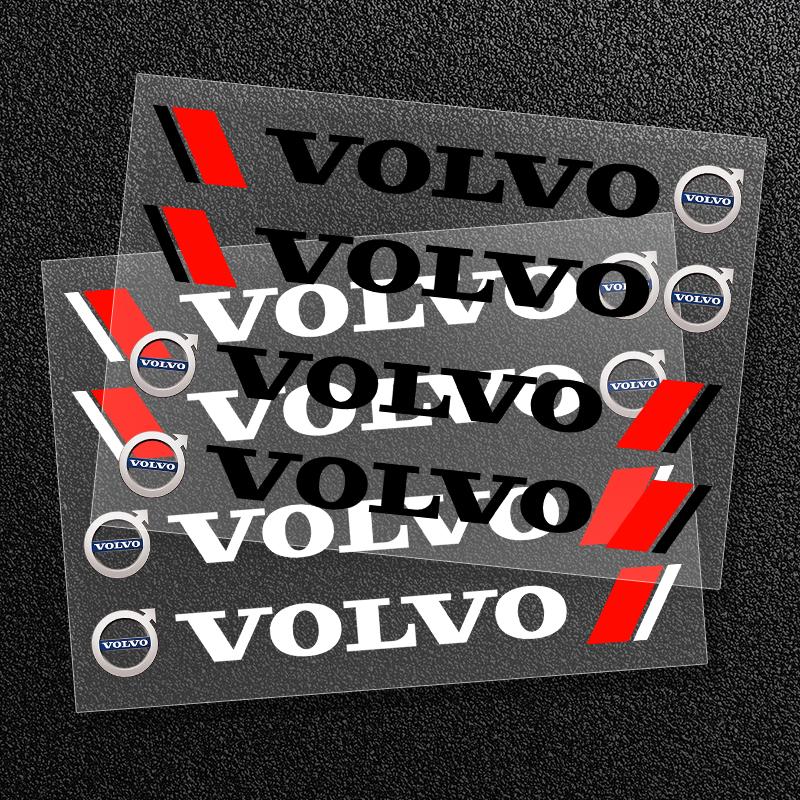 4Pcs Car Door Handle Stickers Body Vinyl Stickers Decals Accessories For VOLVO RDESIGN T6 AWD S40 S60 S90 V40 V50 V60 V70