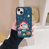 Модный Джинсовый Чехол для Телефона с Вышивкой Щенка для iPhone 16 15 13 14 Pro Max Ударопрочный Задний Чехол-Оболочка
