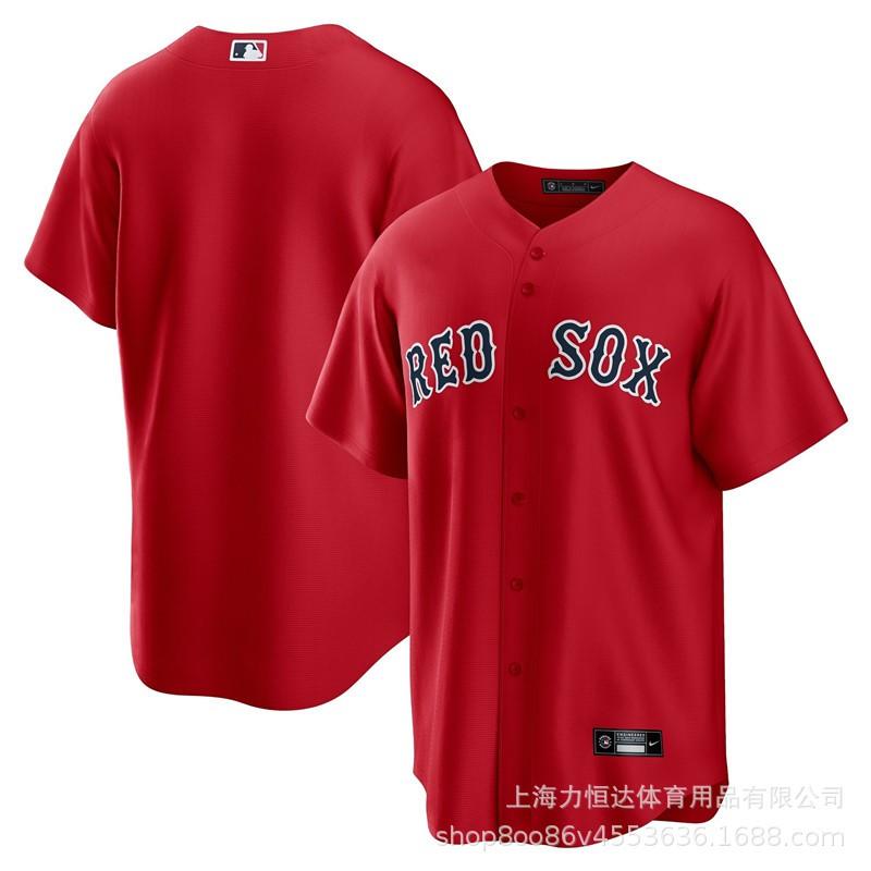 Mens Boston Red Sox MLB Baseball Jersey Short Sleeve Embroidered 11 16 34 Team Sports Top