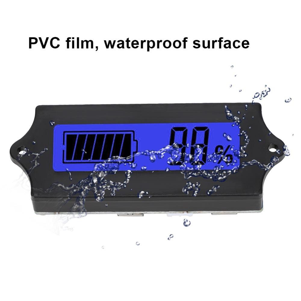 with Light Alarm Voltage Meter Voltmeter 12-84V Voltage Tester  Battery Power Monitoring