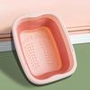 Foldable Foot Bath Basin: Portable Foot Massage and Washing Bucket for Dorms