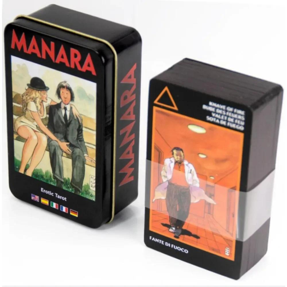 Wondering Spirit Tarot 78pcs In a Tin Metal Box Gold-plated Edge Tarot Cards For Divination Tarot Deck Beautiful Package