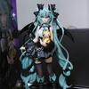 19CM Anime Hatsune Miku Little devil raccoon Kawaii Action Figure PVC Doll Model Figure Toys Desktop Decoration Holiday Gifts
