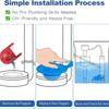 Ремонтный клапан-заслонка 3 дюйма для сливного клапана унитаза, универсальная заслонка для бачка унитаза для Gerber