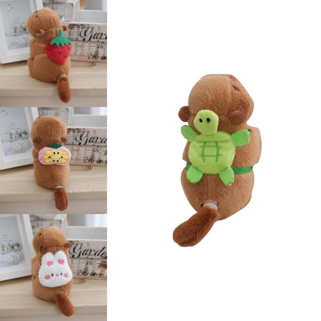 Милый Плюшевый Брелок Капибара Очаровательное Мягкое Животное Для Украшения Рюкзака Студентов