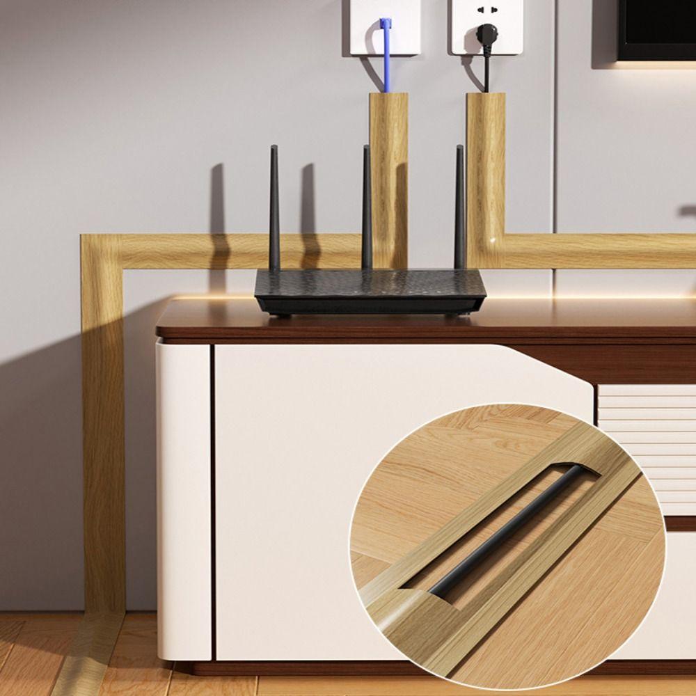 High Quality 1m/2m Cord Cover Soft Durable Wire Cover Flexible Cable Management Cord Hider Office