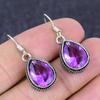Натуральный розовый аметист драгоценный камень 925 стерлинговое серебро ювелирное изделие серьга 1.38" g4o79