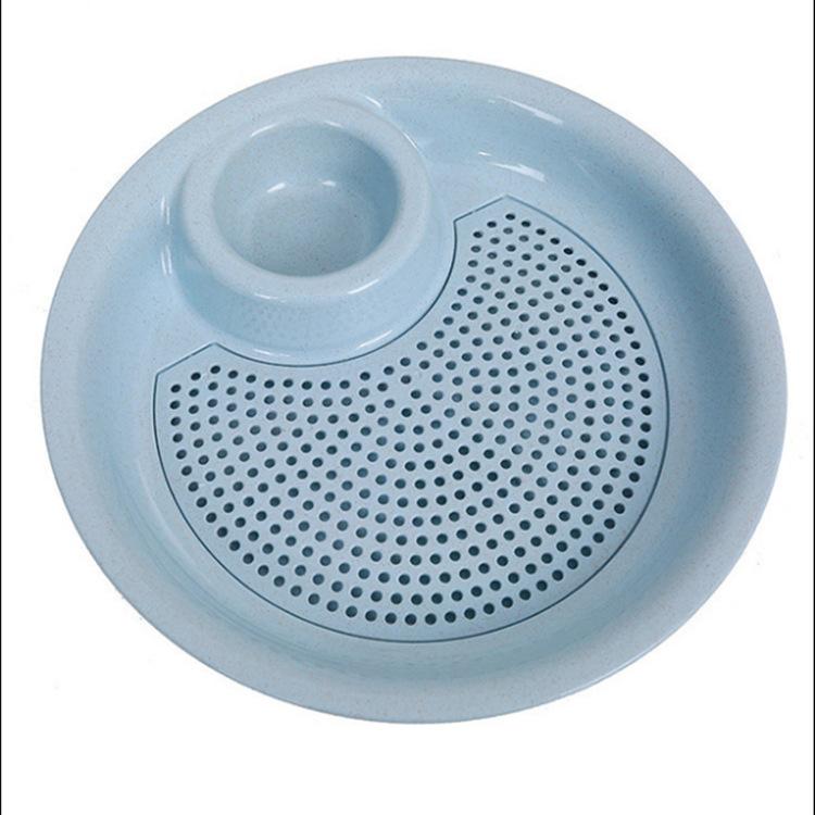 Креативная двухслойная тарелка для пельменей из пшеничной соломы для еды