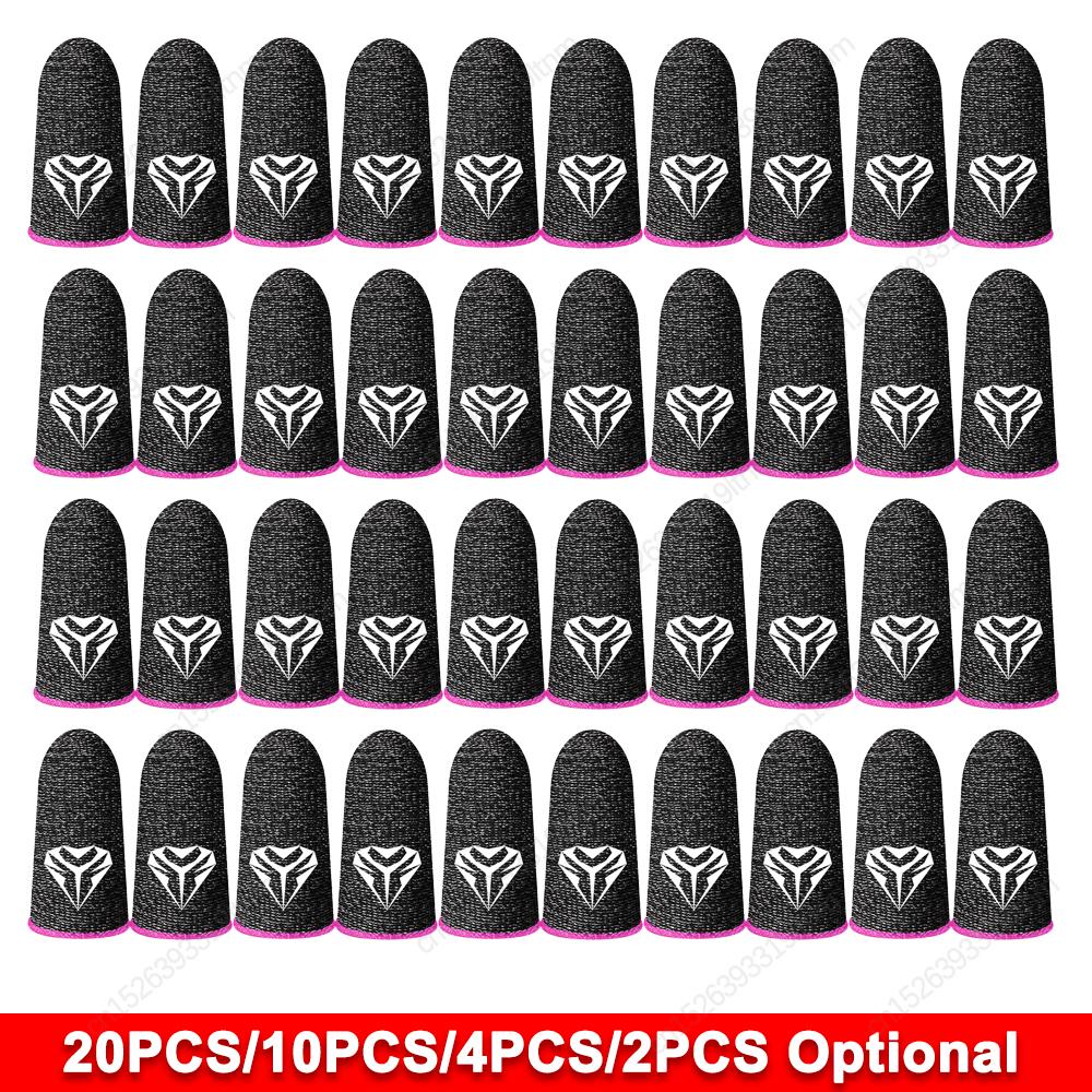 20-2PCS Напальчники для игр, ультратонкие, дышащие, влагостойкие, для сенсорных экранов, для PUBG Mobile