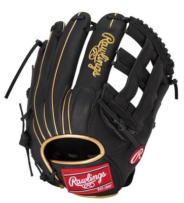 Rawlings Бейсбольная перчатка для броска PLAYER PREFERRED GR5PPRN65, Универсальная, Черная, 11,75 дюймов, Для левой руки