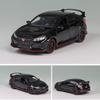 1:32 масштаба 2017 Honda Civic Type-R, литая под давлением модель автомобиля, игрушечный автомобиль с открытыми дверями, свет и звук для детей, мальчиков, девочек, взрослых и мужчин, коллекция