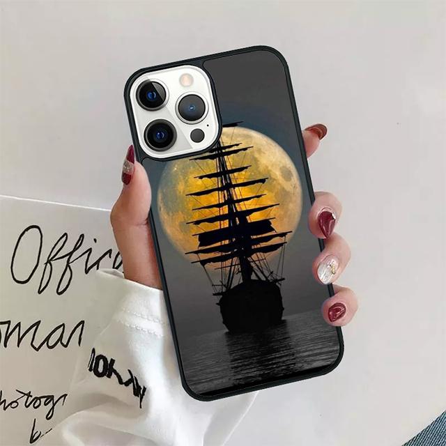 Чехол для телефона с пиратским кораблем, парусник, задняя крышка для iPhone 17 Air 16 15 14 13 11 12 Pro Max PlusS Shell Coque