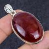 Carnelian Gemstone Handmade 925 Sterling Silver Jewelry Pendant 2.01" v7I99