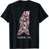 Кодиак Аляска Коренной Американский Индеец Коричневый Медведь Гризли Подарочная Футболка