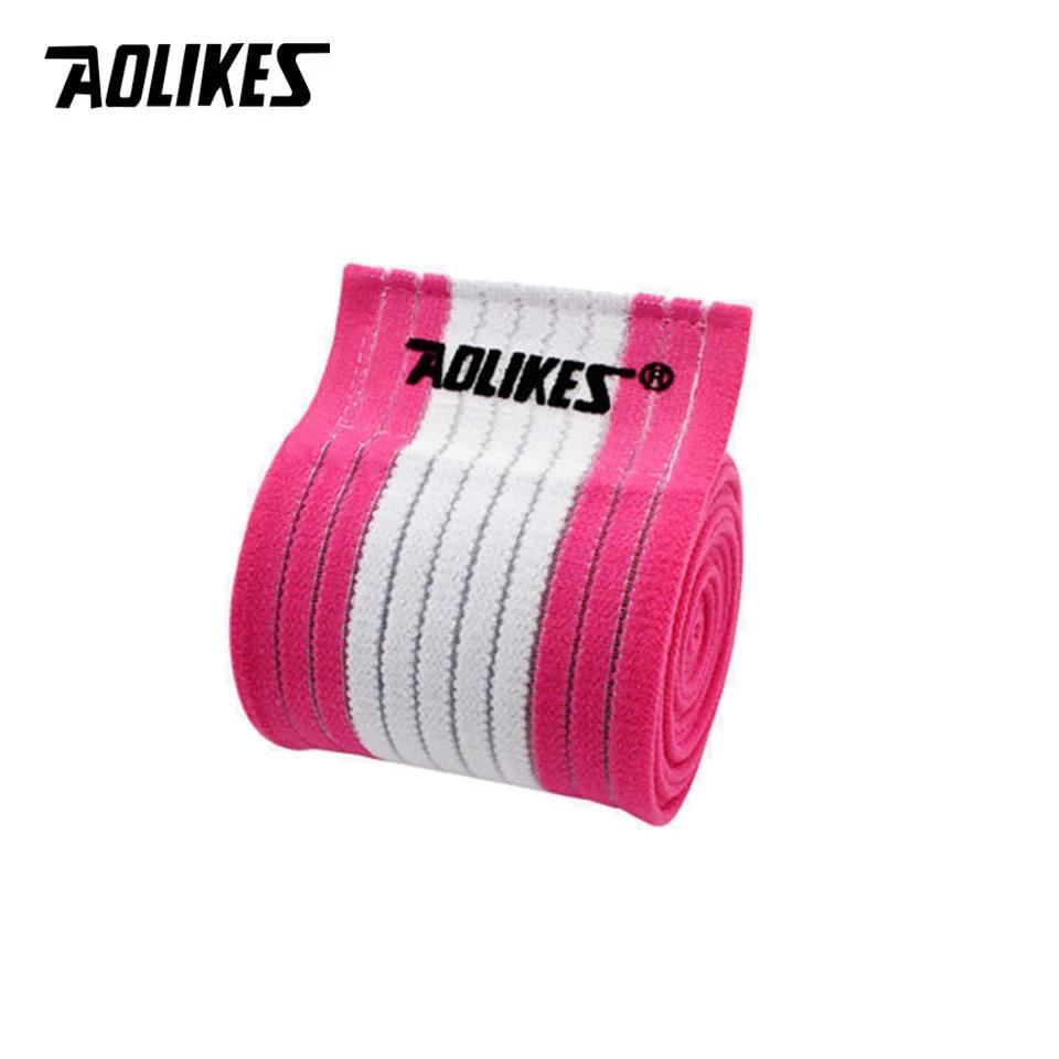 AOLIKES 1 шт. 40-180 см эластичный бинт компрессионный наколенник спортивный ремешок защита колена ленты голеностоп нога локоть запястье икроножная повязка
