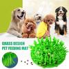 Silicone Grass Mat for Cats And Dogs Anti-Slip Pet Slow Feeder Grass Mat Dog Snuffle Mat Fake Green Grass Feeding And Foraging Mat