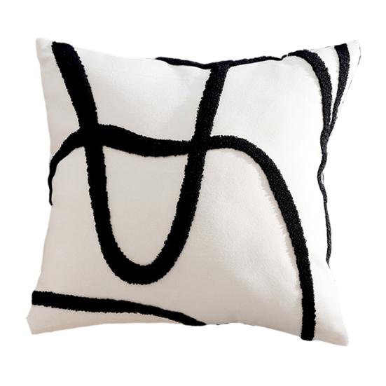 Наволочка со скрытой молнией, наполнитель из полипропилена и хлопка, контрастный цвет, офисный диван