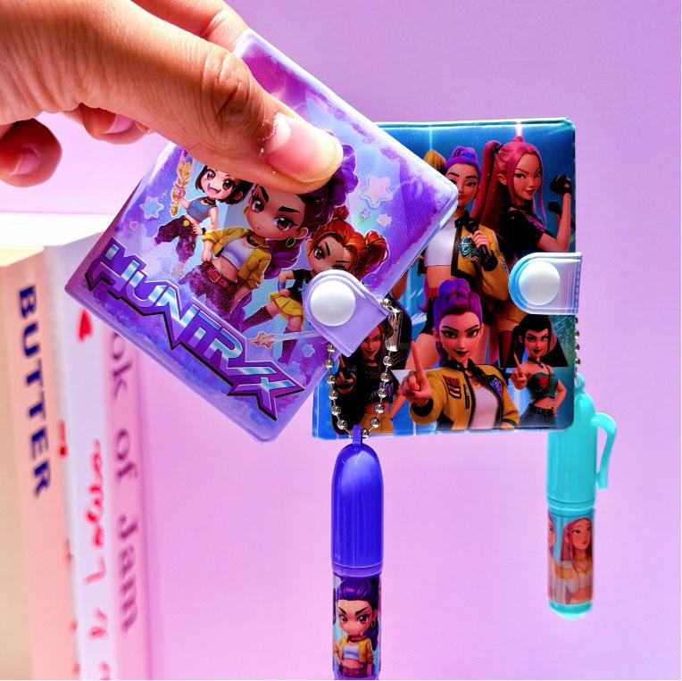 4 K-Pop Demon Hunter anime peripheral nail press DIY children's plastic nail kit perfect holiday gift for girls