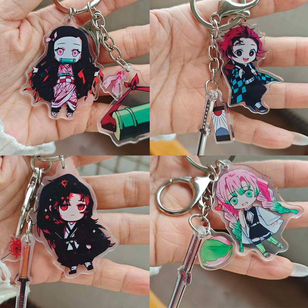 Star Kirby Anime Cartoon Figurine Keychain Keyring Handbag Pendant Kirby Waddle Dee Doo Model Girl Heart Dolls Christmas Gifts