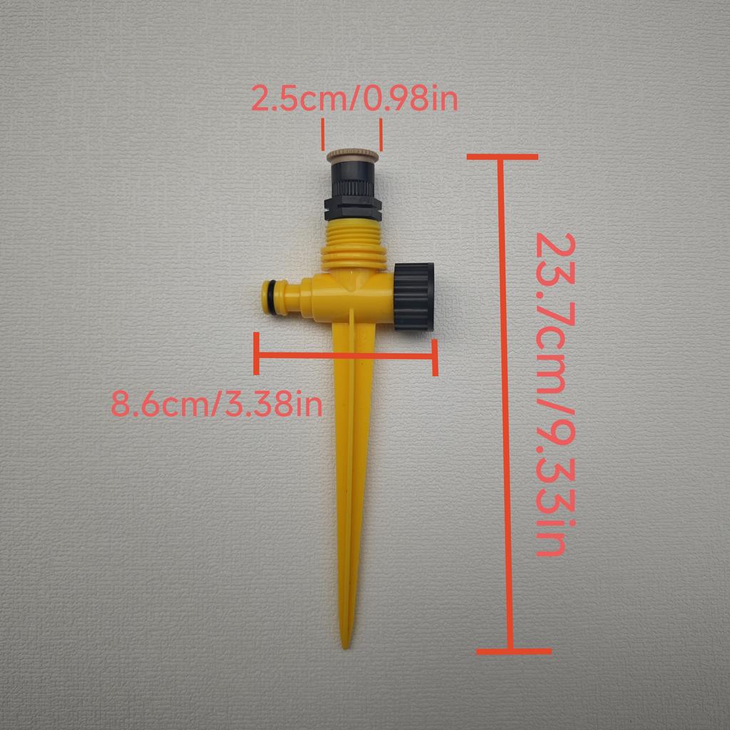 1PC 360° Garden Sprinkler Rotation Irrigation Watering System Automatic Agriculture Lawn Farm Greenhouse Spray Nozzle Tool.