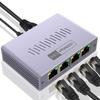 Ethernet Splitter 1 To 2/3/4 1000Mbps RJ45 Splitter Gigabit Splitter Using Cat5/5e/6/7/8 Cable for Laptop PC Networking