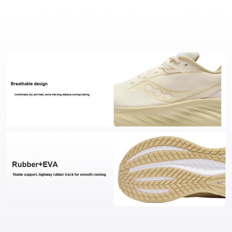 SAUCONY Triumph 22 Удобные Универсальные Флагманские Гибкие Зимние Дышащие Кроссовки для Бега с Низким Верхом Унисекс кроссовки Бежевый S20964-601