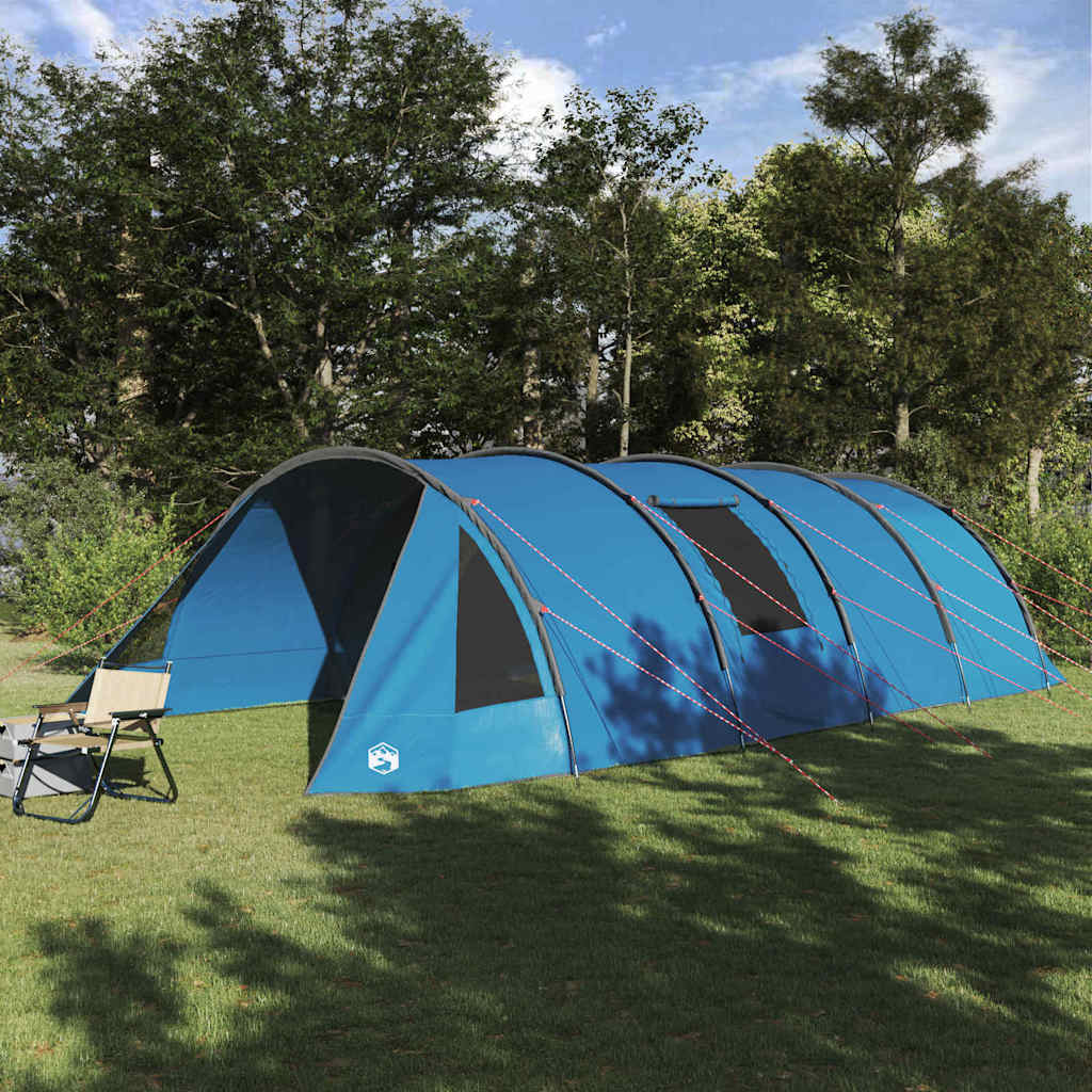 6 Person Tunnel Tent Blue and Grey 890 x 470 x 220 cm