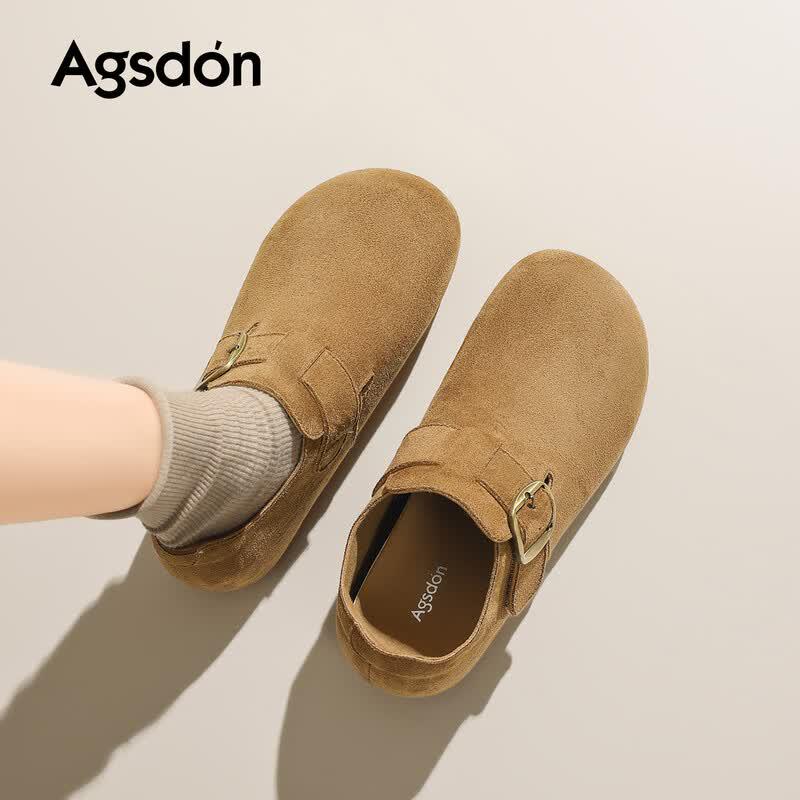 Женские ретро-балетки Agsdon в стиле Birkenstock без застежек