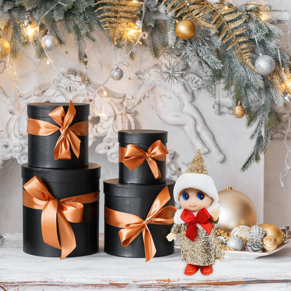4 Pcs Christmas Baby Elf Doll Christmas Tiny Elf Doll Christmas Mini Elf Baby Doll Toys Baby Elves