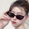 Маленькая оправа Простые очки Треугольные солнцезащитные очки Ретро кошачий глаз Модные Индивидуальные Уникальные