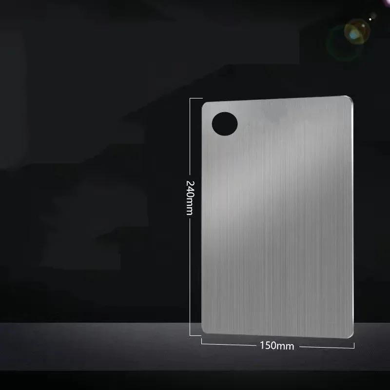 Утолщенная разделочная доска из нержавеющей стали, антибактериальная, устойчивая к плесени, доска для замешивания теста, кухонная разделочная доска для фруктов и овощей