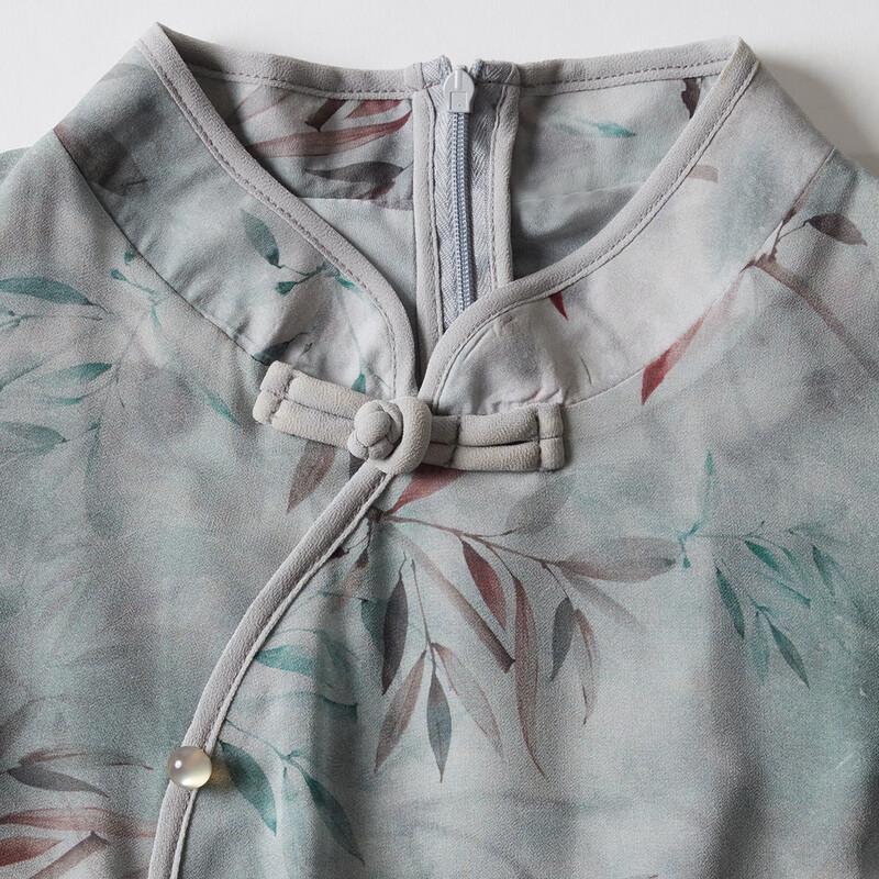 Pa Si Te Summer Chinese Style A-Line Chiffon Dress