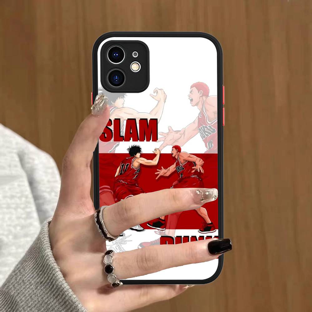 Japanese S-SLAM D-DUNK Phone Case For IPhone 16 15 14 13 12 11 Pro Max 7 8 6 6s Plus Matte Cover
