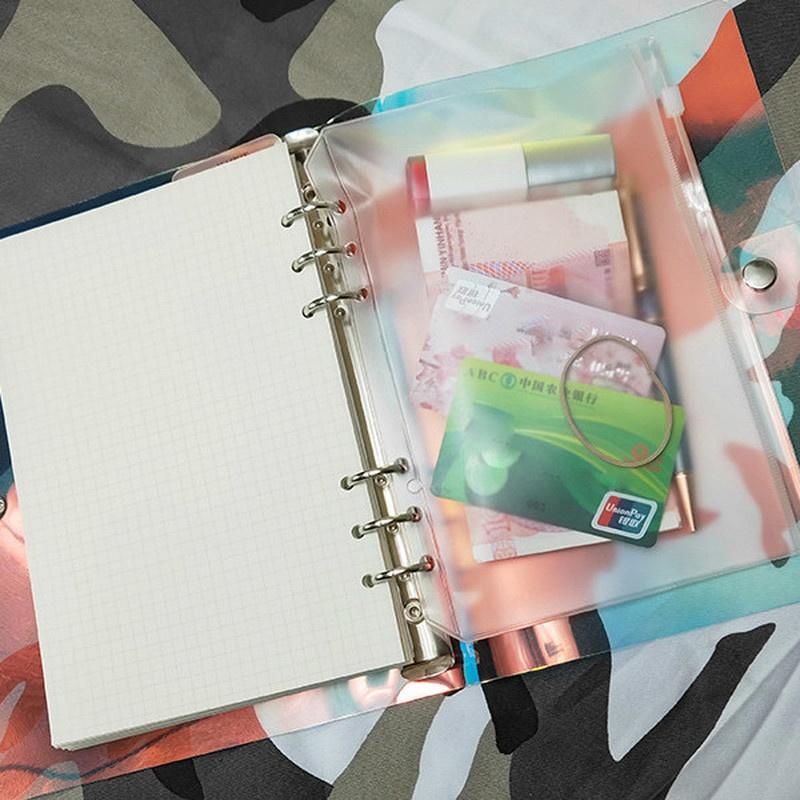 1 шт., лазерный прозрачный органайзер для блокнотов, бумажный планировщик, внутренняя страница, кольцо-переплет, дневник, журнал
