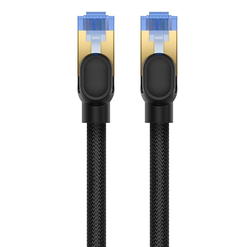 Baseus 8m Cat.7 Ethernet Cable, 10Gbps, Braided Black, High-Performance RJ45 Network Cord