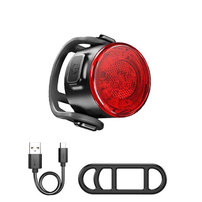 USB Rechargeable Bike Light Mini Warning Taillight LED Waterproof Highlight Riding Taillight Front Rear Bicycle Lamp Headlights
