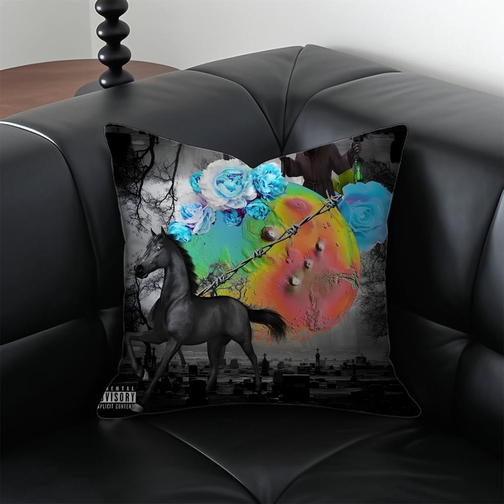 Rapper DDestroy Lonely Cushion Cover Pillow Case Antidustmite Invisible zipper silky plush cushion
