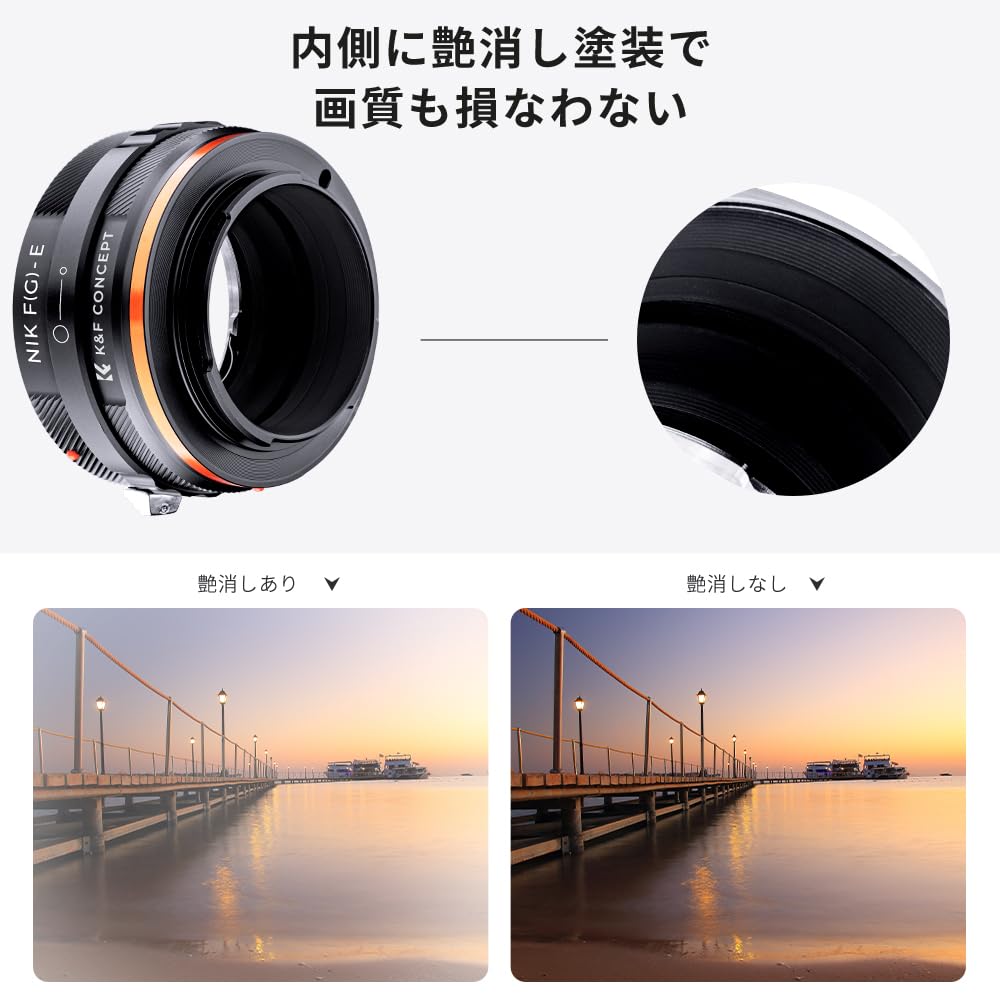 Concept Mount Adapter IV Nikon Compatible Nikon F Mount Lens Compatible with Sony E Mount NEX Camera Installation Conversion Lens Adapter with