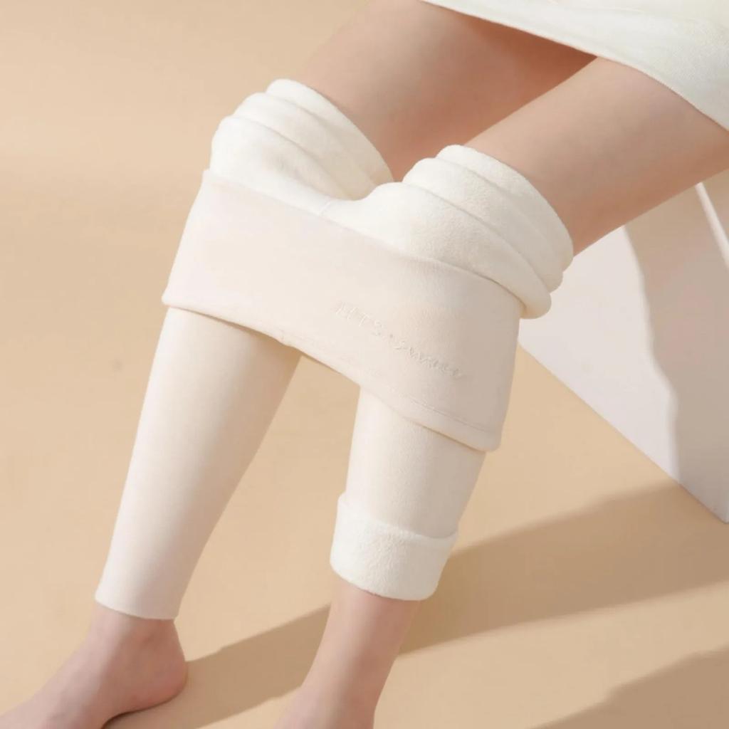 Зимние кашемировые леггинсы женские однотонные теплые леггинсы с высокой талией узкие эластичные брюки большого размера с добавлением бархата и утолщения