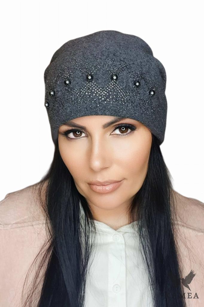 Iman Women' Winter Hat Graphite Color