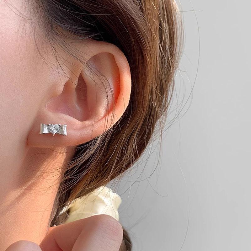 Серьги Bow Love для женщин с нишевым дизайном, новый стиль высокого класса