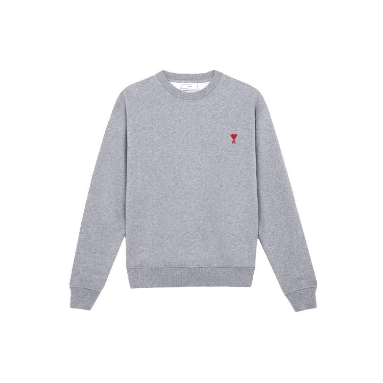 AMIPARIS Sweatshirt Men's Heather Gray A21HJ007730-055